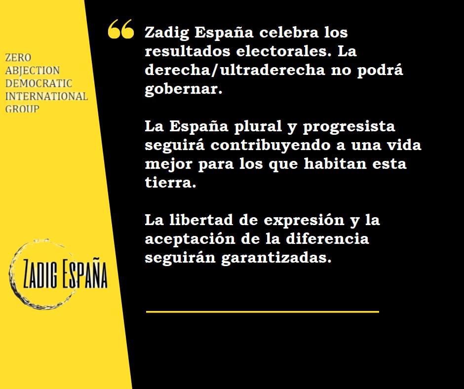 Lo que piensa Zadig España del resultado electoral del 23J